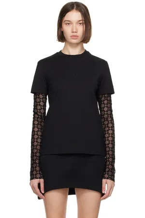 Givenchy Black Double Layer Long Sleeve T-Shirt
