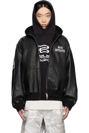 Balenciaga Black AI Generated Leather Jacket