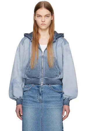 JUUN.J Blue Tie-Dye Hoodie