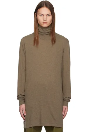 Rick Owens Khaki Porterville Rainino Surf Turtleneck