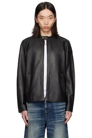 Diesel Black L-Carver Leather Jacket