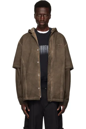 HAN Kjøbenhavn Washed Layered Denim Hoodie