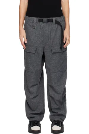 Y-3 Gray Flannel Cargo Pants