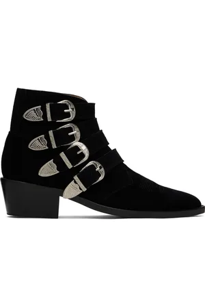 TOGA VIRILIS Black Buckle Boots