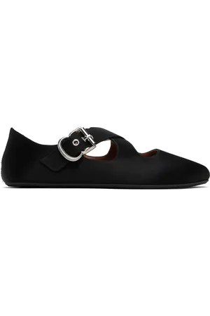 Alaïa Black Criss Cross Ballerina Flats