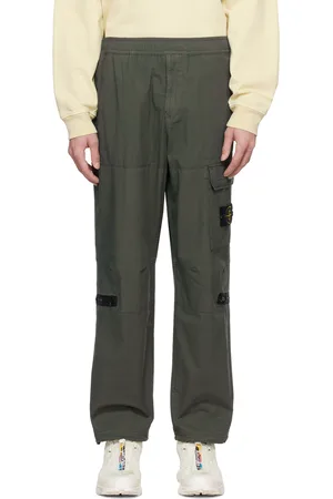 Stone Island Green Multi-Pocket Cargo Pants