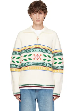 Casablanca White Laurel Olympique Sweater