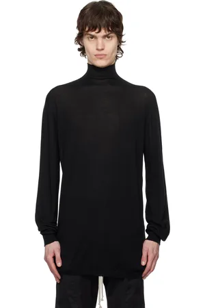 Rick Owens Black Hollywood Oversized Turtleneck