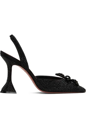 Amina Muaddi Rosie Crystal Sling Heels