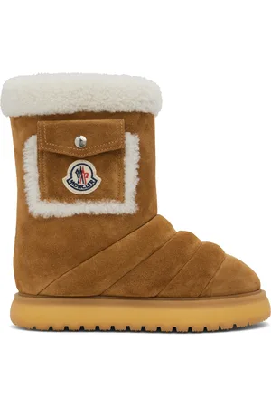Moncler Tan Gaia Pocket Mid Snow Boots