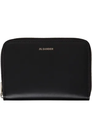 Jil Sander Black Pocket Zip Around Wallet