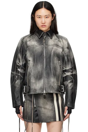 Eytys SSENSE Exclusive Black Flux Leather Jacket