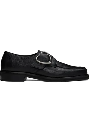MARTINE ROSE Square Toe Buckle Loafers