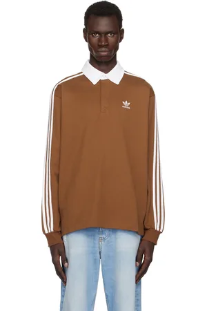 adidas Brown Adicolor Rugby Polo