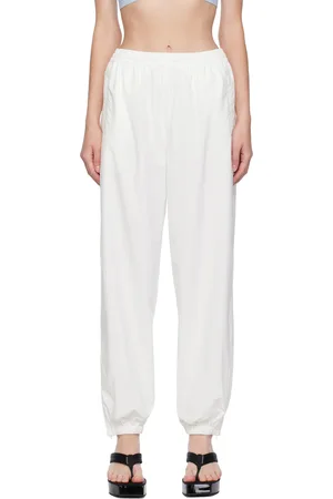 Alexander Wang White Elasticized Track Pants