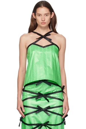 SUPER YAYA Green Reda & Rym Tank Top