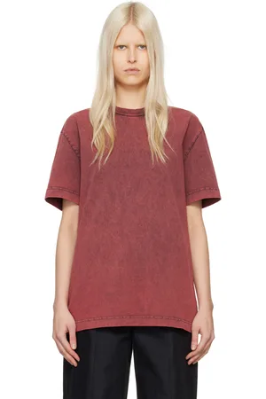 Alexander Wang Red Embossed T-Shirt