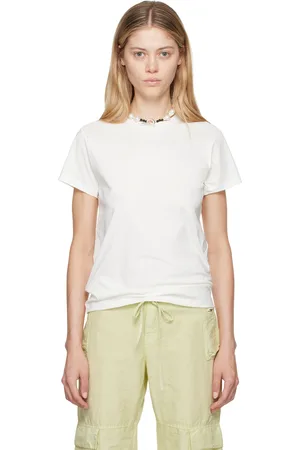 Baserange Off-White Regenerative Cotton T-Shirt