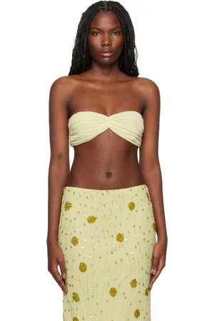 Mirror Palais Green Deity Bandeau Bra