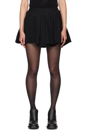 Shushu/Tong Black Pleated Miniskirt