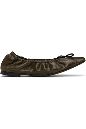Cecilie Bahnsen Khaki Orbella Ballerina Flats