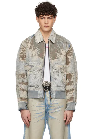 Diesel Gray D-Muddy-Fsf Denim Jacket