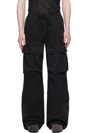 Entire Studios Black Utility Sweat Cargo Pants