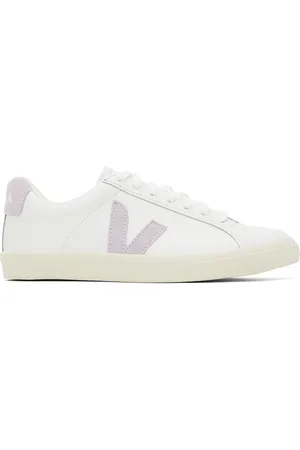 Veja White Esplar Leather Sneakers
