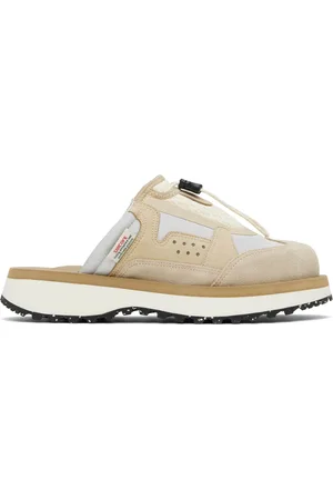 SUICOKE Beige & Gray BOMA-ab Slip-On Loafers