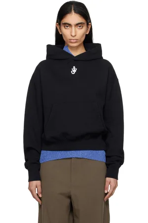 J.W.Anderson Black Anchor Logo Cropped Hoodie