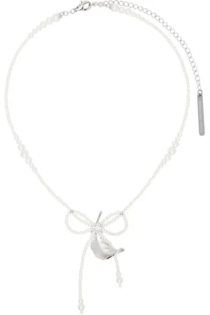 Shushu/Tong White & YVMIN Edition Tassel Feather Necklace