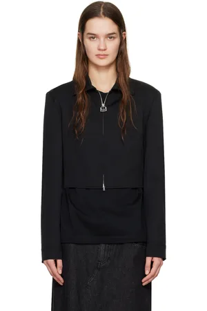 WOOYOUNGMI Black Cropped Shirt
