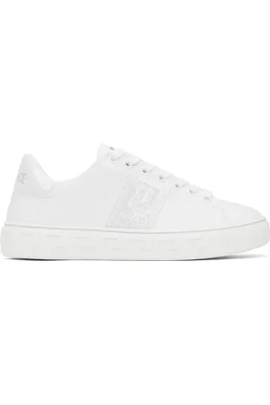 VERSACE White Greca Sneakers