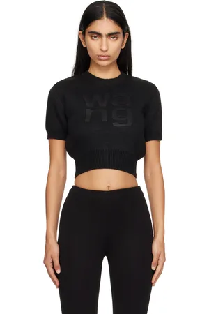Alexander Wang Black Compact Deboss Pullover T-shirt