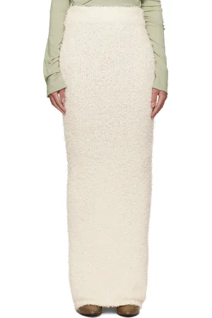 Entire Studios Off-White Tuft Maxi Skirt