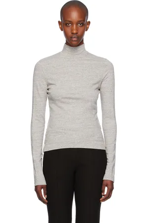 UMBER POSTPAST Gray Cotton Jersey Turtleneck