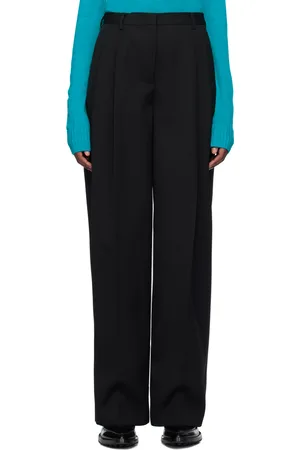 Jil Sander Black Pleated Trousers