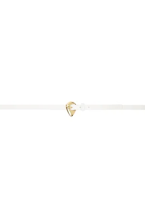 Bottega Veneta White Fin Belt
