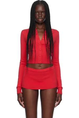 Frankies Bikinis Red Danny Cloud Cardigan