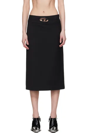 Diesel Black O-Seus Midi Skirt