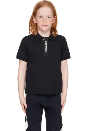 Moncler Kids Blue Patch Polo