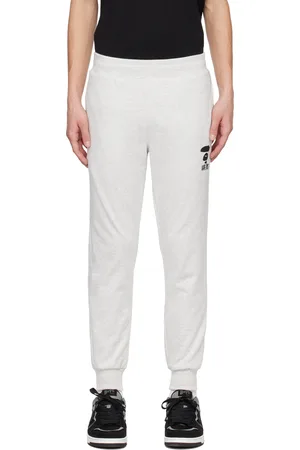 A Bathing Ape Off-White Embroidered Sweatpants