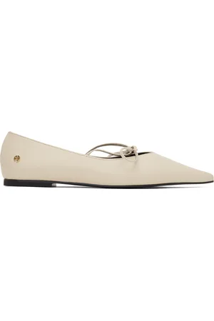 ANINE BING Off-White Nikki Ballerina Flats