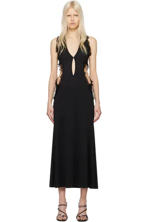 CHRISTOPHER ESBER Carina Plunge Maxi Dress