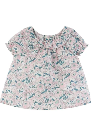 BONPOINT Baby White & Pink Lara Blouse