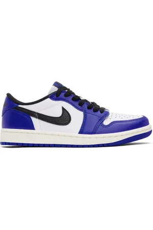 Nike Navy & White Air Jordan 1 Low Sneakers