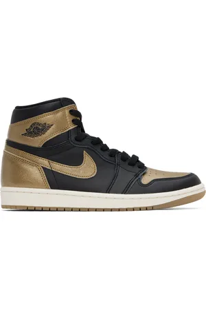 Nike Black & Gold Air Jordan 1 High OG Sneakers