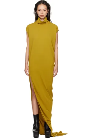 Rick Owens Yellow Edfu T Maxi Dress
