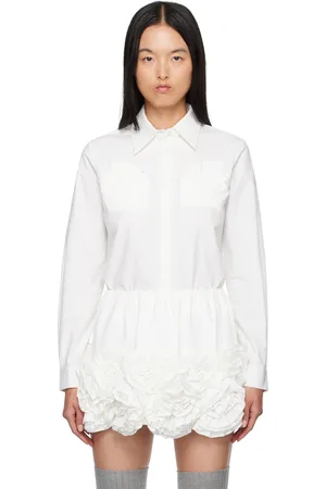 Shushu/Tong White Pocket Embellished Shirt