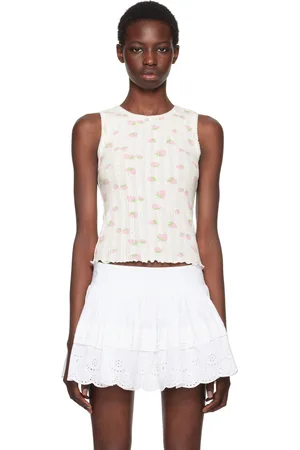 SANDY LIANG SSENSE Exclusive White Clipper Tank Top